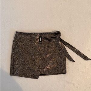 Elegant Mini Black Wrap Skirt